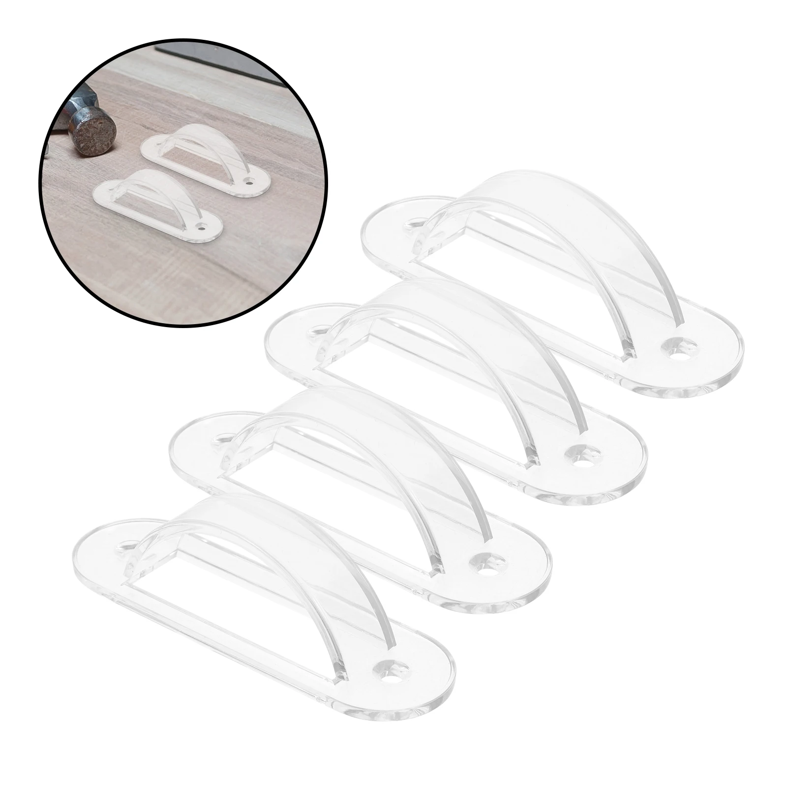 

4pcs Switch Protection Plate Cover Safety Guard Wall Transparent Childproof Protector Outlet Electrical Decor