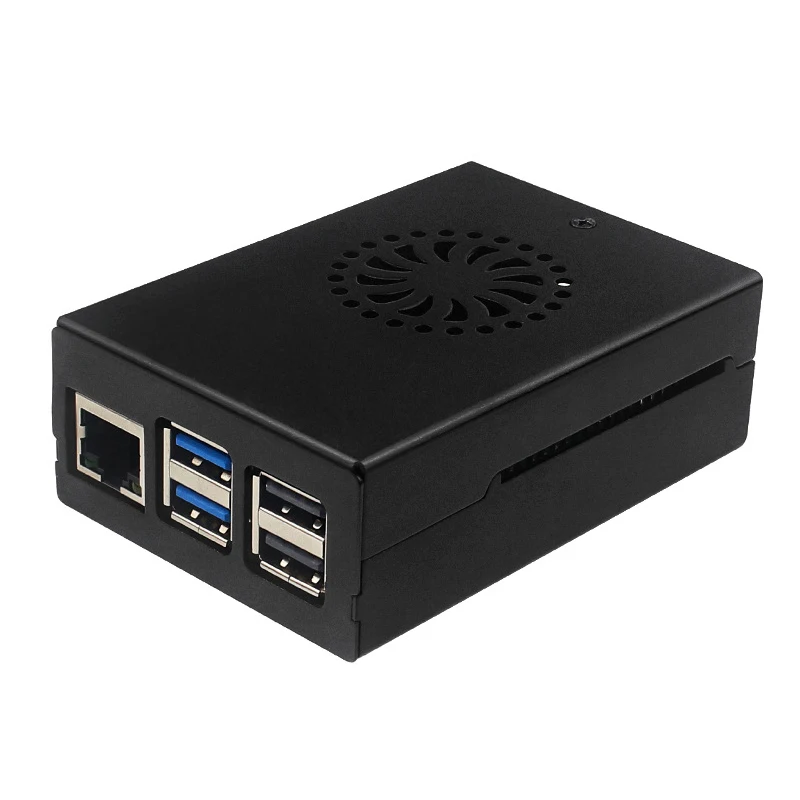 Raspberry Pi 5 metalen behuizing aluminium behuizing compatibele koelventilatorbox voor actieve koeler voor RPI 5 Pi5