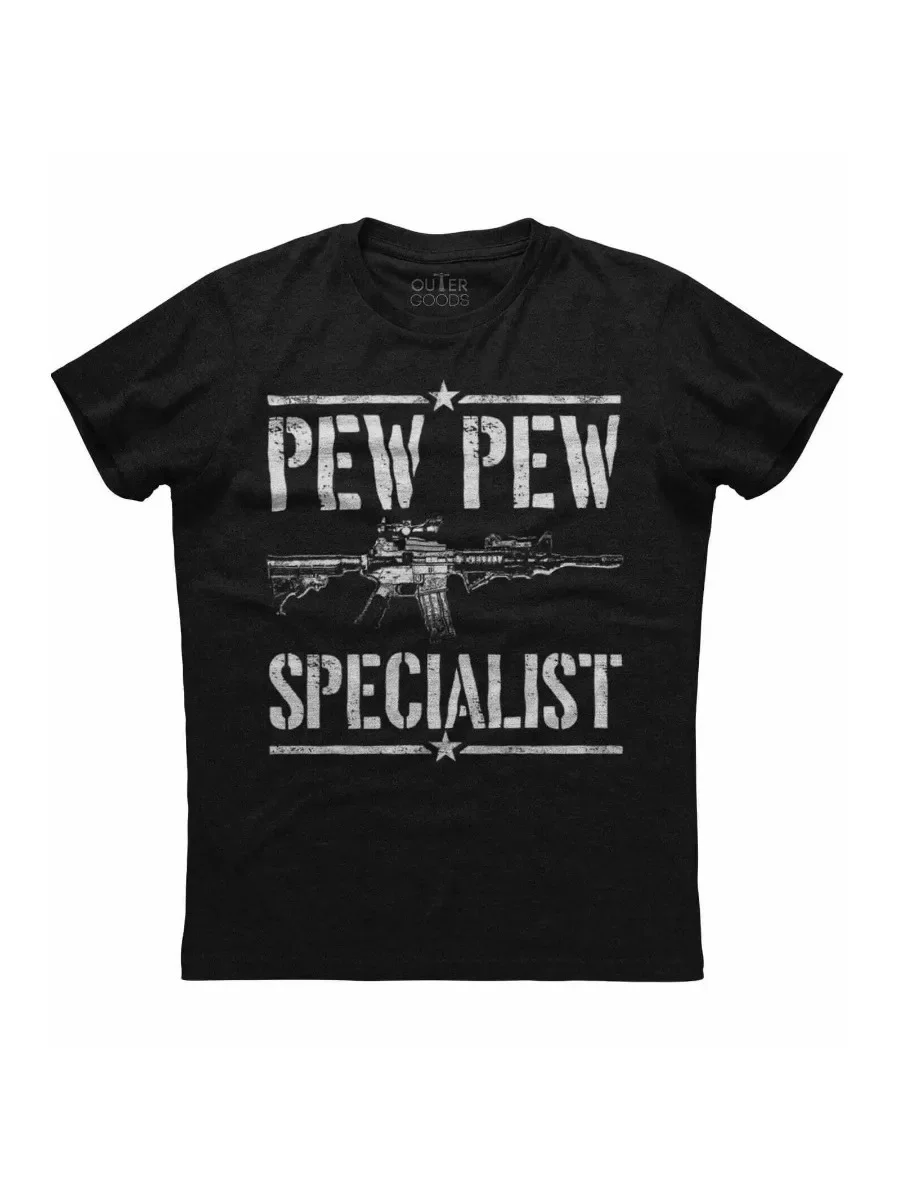تي شيرت Pew Specialist، مضحك لحقوق بندقية التعديل الثاني. الصيف القطن س الرقبة قصيرة الأكمام رجل تي شيرت جديد S-3XL