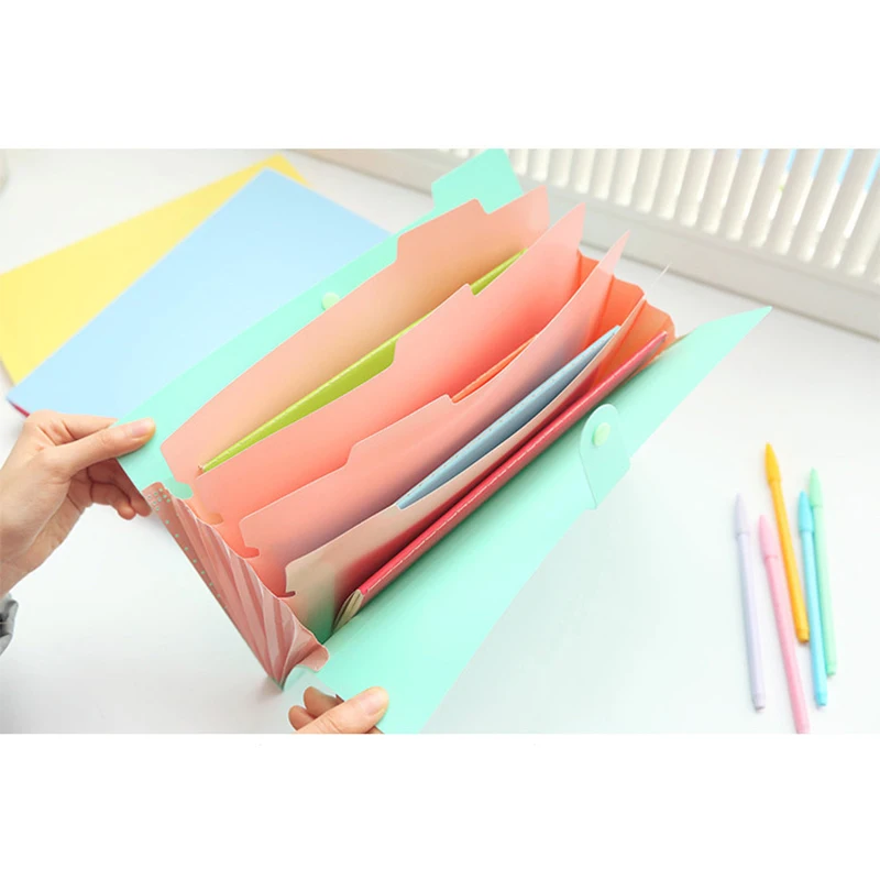 Waterproof A4 File Bag Organizer Data Book Document Large Capacity File Pouch Bill Folder Holder Portfolio Office Stationery