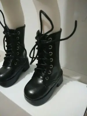 1/3 1/4 woman man boy girl SD AOD DOD BJD MSD Dollfie Synthetic Leather PU boots Shoes black white brown shoes YG008