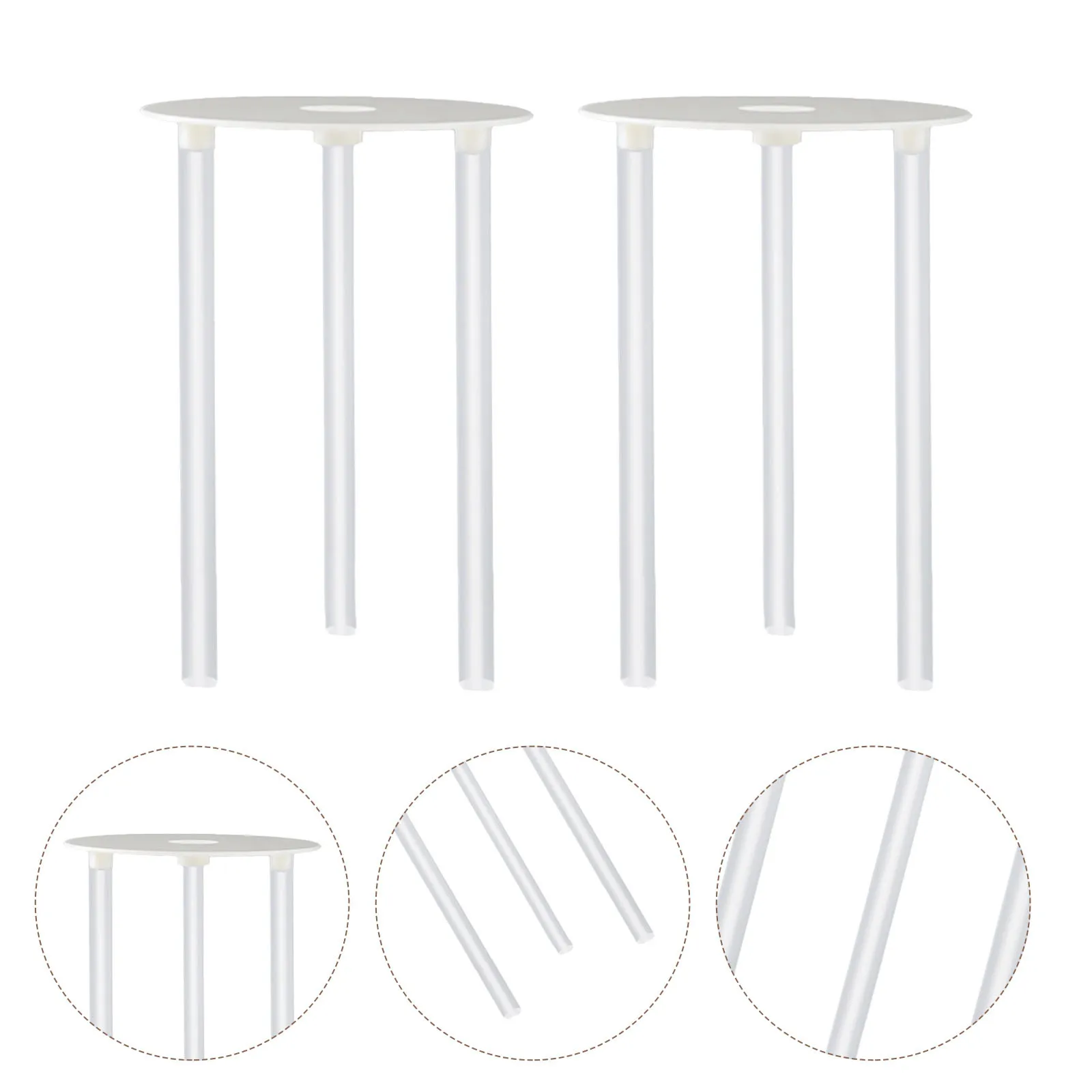 

8set Tier Supports 8 Sets Reusable Plastic Dowels For Layered Cakes Multilayer Cake Support Rack Wedding Cake Stand Tool Kit