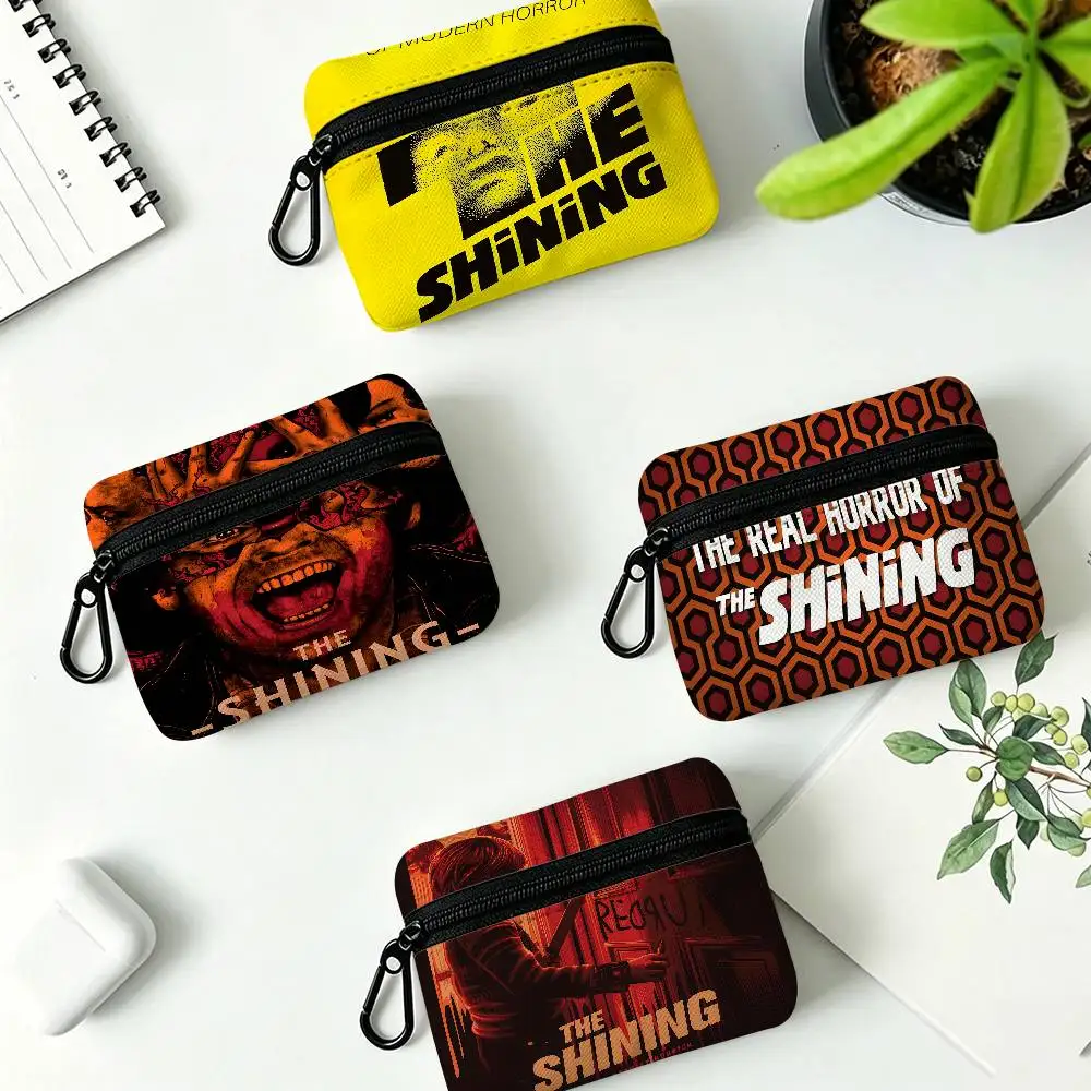 The Shining Movie Mini Hanging Oxford Cloth Coin Bag Durable Zipper Key Card Pouch With Carabiner