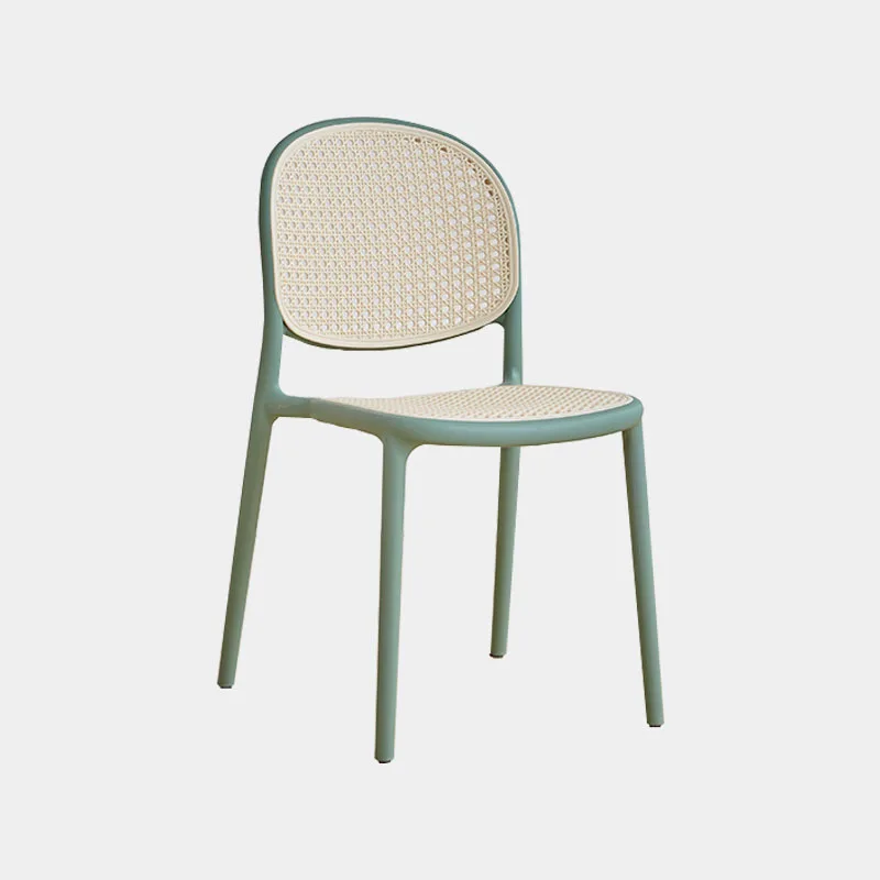 

Nordic rattan, plastic chairs can be stacked, backrest chairs are small and simple, restaurant dining tables, chairs and stools