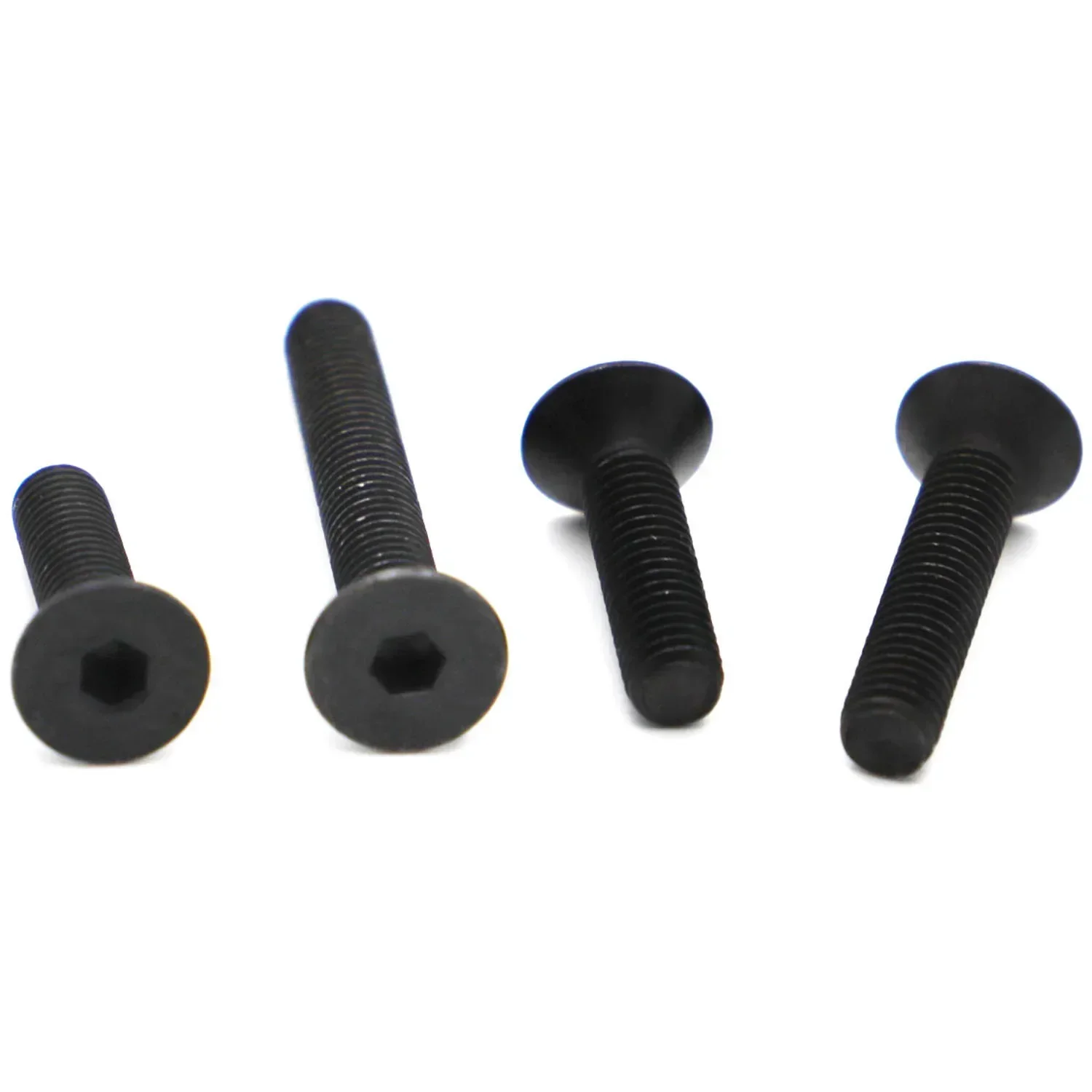 1-50pcs M2 M2.5 M3 M4 M5 M6 M8 M10 M12 DIN7991 Grade 10.9 Black Steel Hexagon Hex Socket Flat Countersunk Head Cap Screw