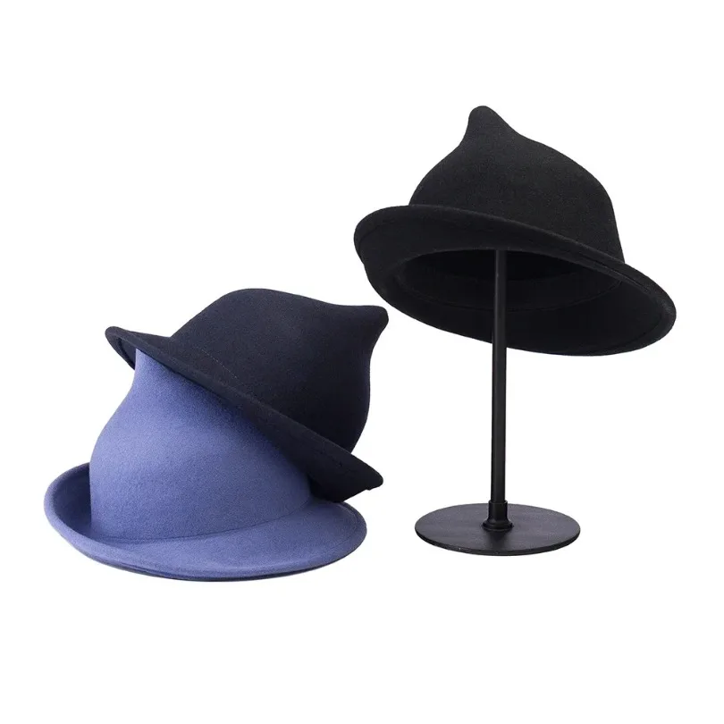 2026 Felt Magician Hat Cone Top Wide Brim Magic Trick Prop for Stage Show Halloween Cosplay Themed Party Unique Style