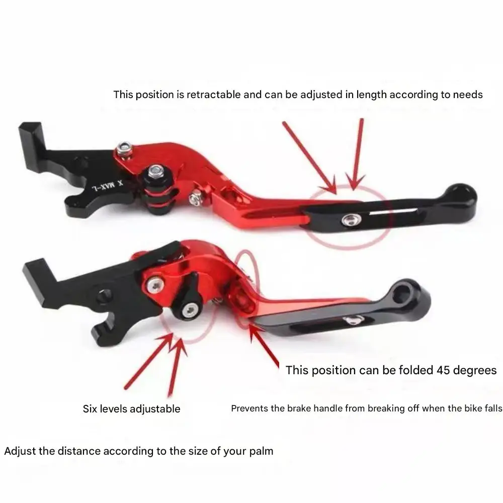 For Benda Napoleon bob250 modified brake horn adjustable telescopic folding brake clutch lever handle accessories