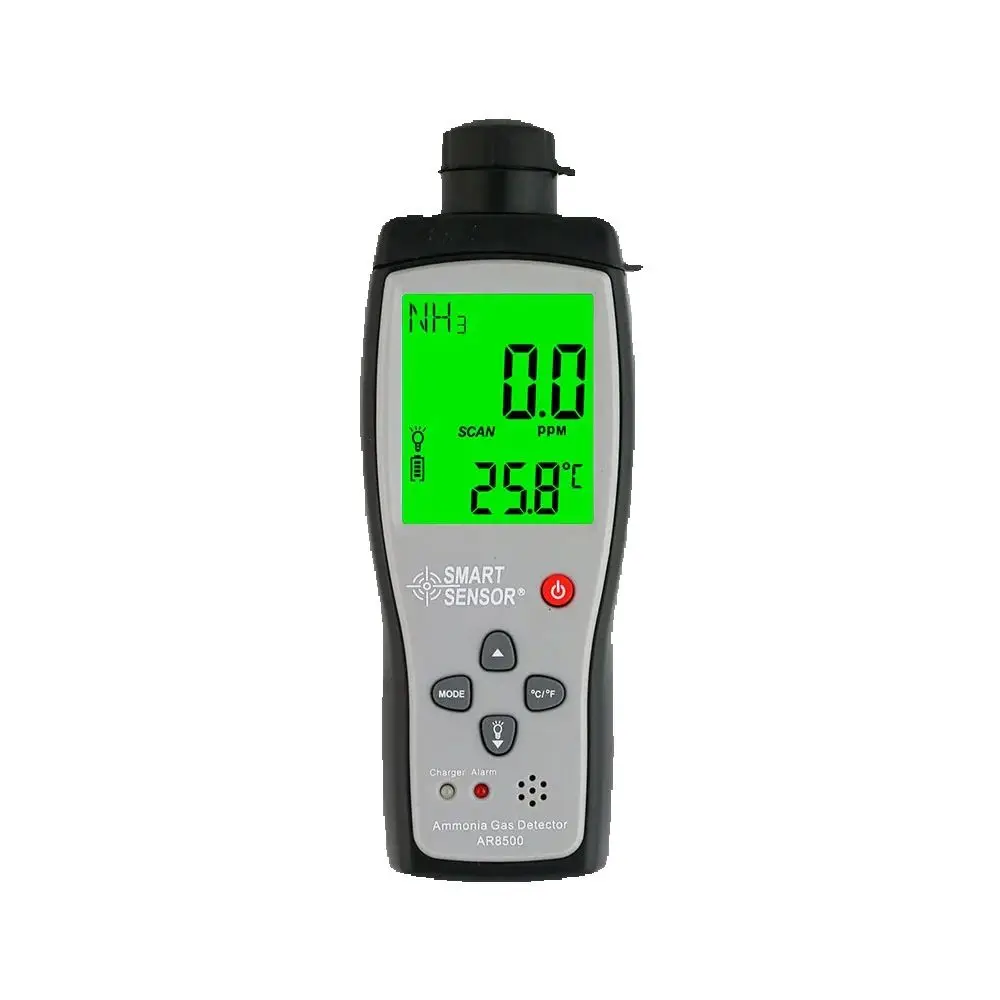 AR8500 Ammonia Gas Detector Sound Light Alarm NH3 Gas Leakage Tester Measuring Range 0~100PPM