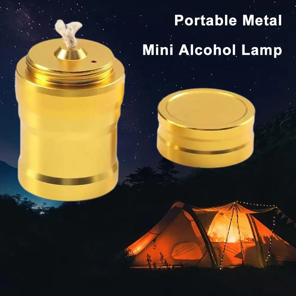 Portable Metal Mini Alcohol Lamp Laboratory Equipment Product Stove ﻿ Outdoor Survival Camping Hiking Excellent Heating Liq I1x6