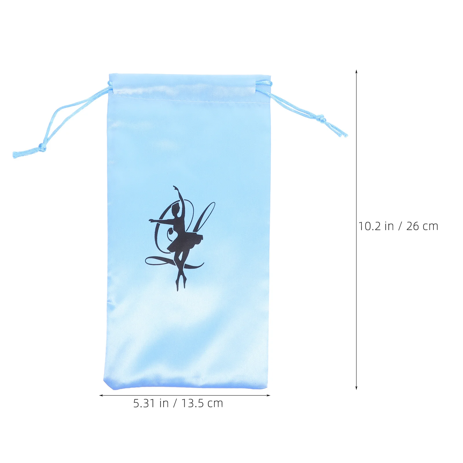 Bolsa de almacenamiento de zapatos de baile de Ballet, bolsa de satén suave con cordón para entrenamiento, competición, viaje, organizador de zapatos de baile, 1 par