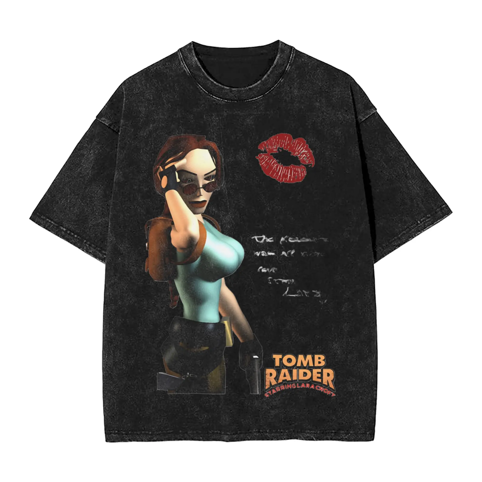 

Tomb Raider Game T-Shirts Men Leisure Pure Cotton Tees Crew Neck Short Sleeve T Shirts Graphic Printed Clothing