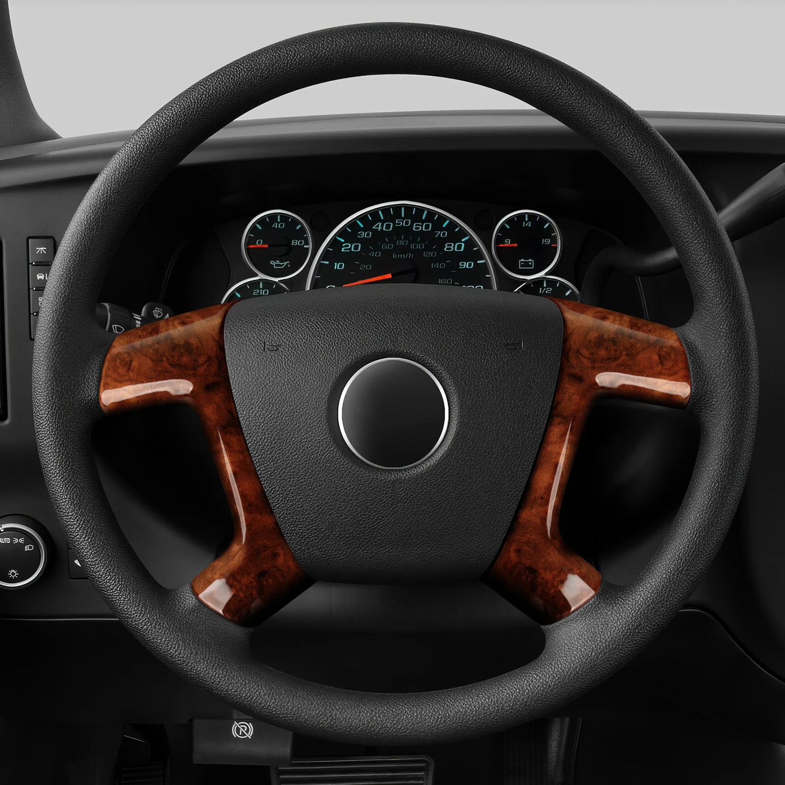Auto Lenkrad Panel Holzmaserung ABS Innen Aufkleber Für Chevrolet Avalanche Express Silverado Suburban Tahoe Traverse Trim – Detail 6