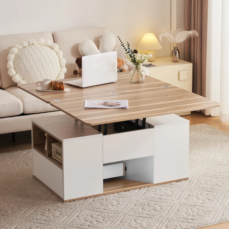 Mesa Centro Elevable Doble: La Solución Ideal para Espacios Pequeños y Funcionales
