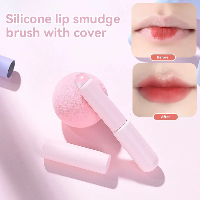 Silicone Lip And Concealer Makeup Brushes Silicone Brush For Lip Balm Lip Gloss Lip Stick And Concealer MultiFunction Brush 2024