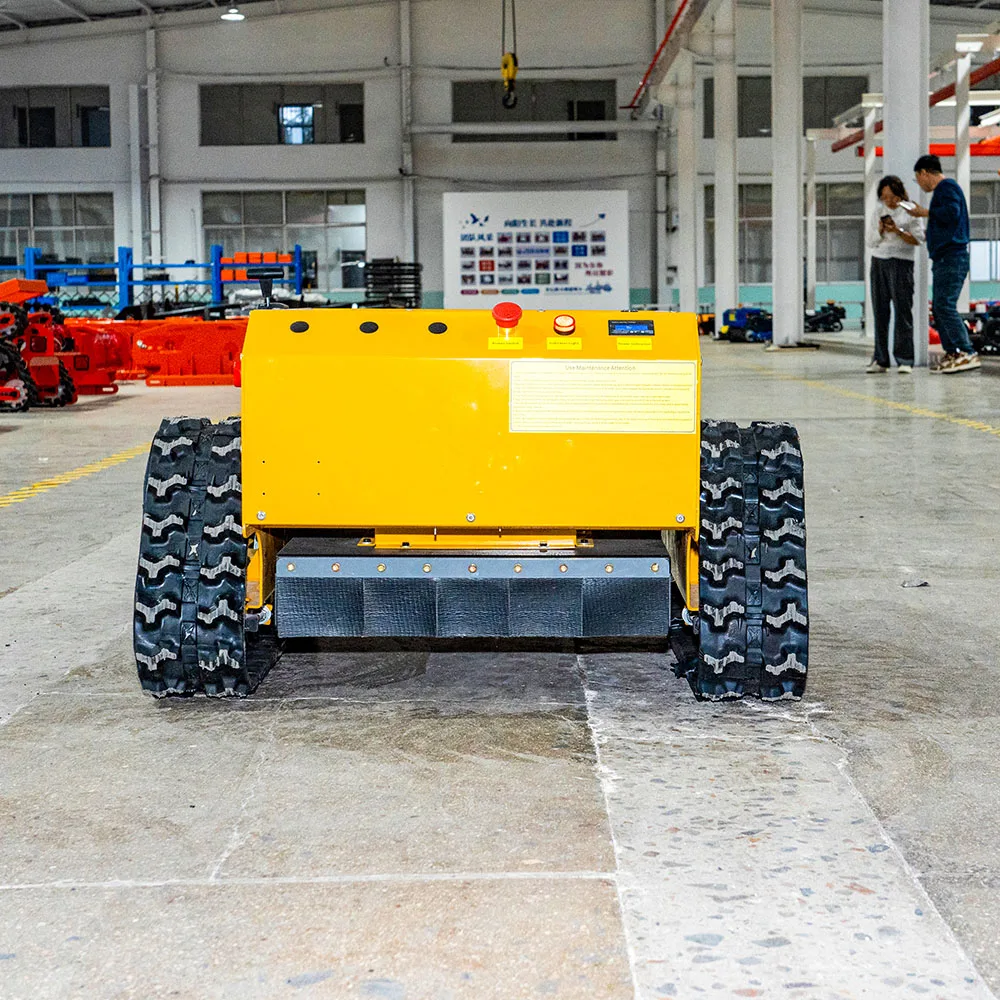 

Factory Direct Supply Robot Remote-Controlled Crawler Lawn Mower Tracked Lawn Mower With Zero Turning And Electric Starting