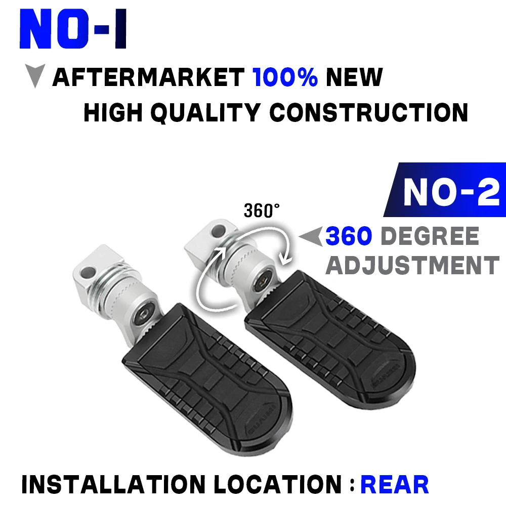 

For bmw r 1250rt R1200RT LC R1150RT R1100RT r850r Motorcycle Rear Footpegs Passenger Adjustable Extend Lowering Foot Rests Pedal