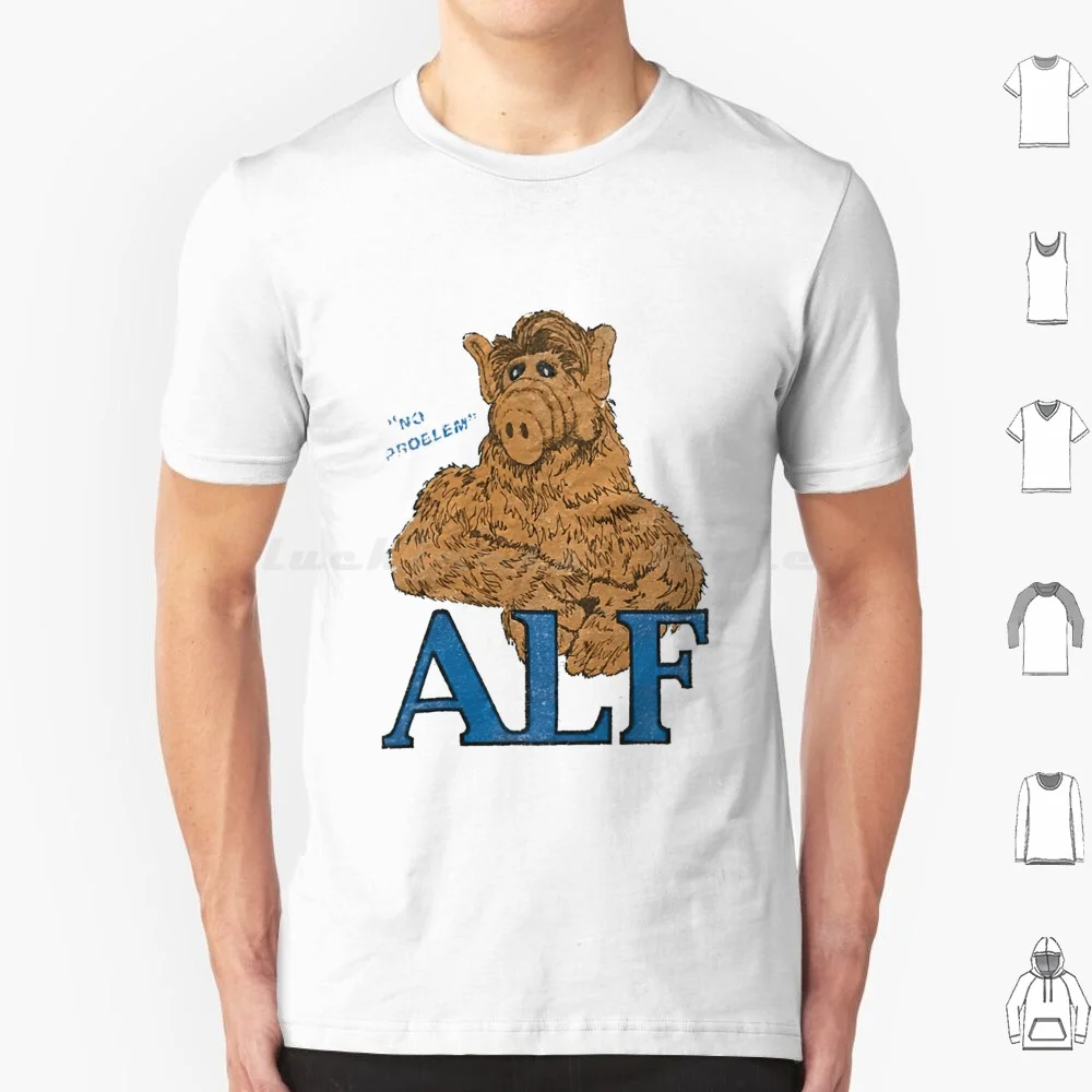 Alf-Gordon Shumway-Tv Sitcoms T Shirt Big Size 100% Cotton Alf Tv Series American Sitcom Middle Class Gordon Shumway