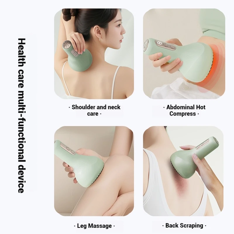 

New Electric Gua Sha Instrument Cupping All-In-One Machine Dredge Meridian Brush Full Body Universal Back Cupping Artifact Lymph