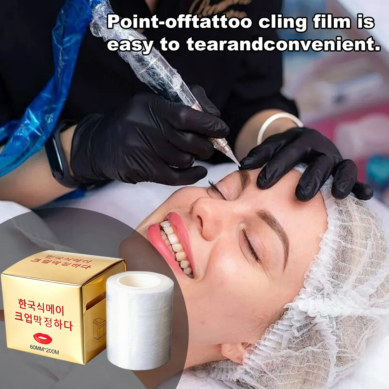 

5 Roll 42/60mm Tattoo Film Lip Brow Beauty Embroidery Film Plastic Permanen Eyebrow Microblading Waterproof Tattoo Accessories