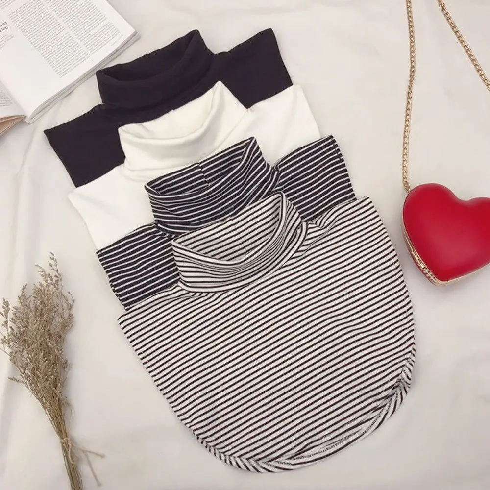 

Fashion Warm Turtleneck Windproof Cotton Fake Collar Detachable Solid Color Scarf Women