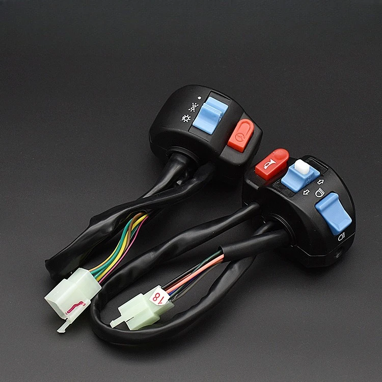 Biaoji Electric Scooter Handlebar Combined Switch Assembly, Integrated Handle Control Unit for Pedal Motorcycles