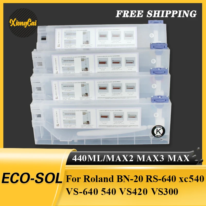 

Многоразовый картридж с постоянным чипом для Roland BN-20 RS-640 xc540 VS-640 540 VS420 VS300 ECO-SOL MAX2 MAX3 MAX