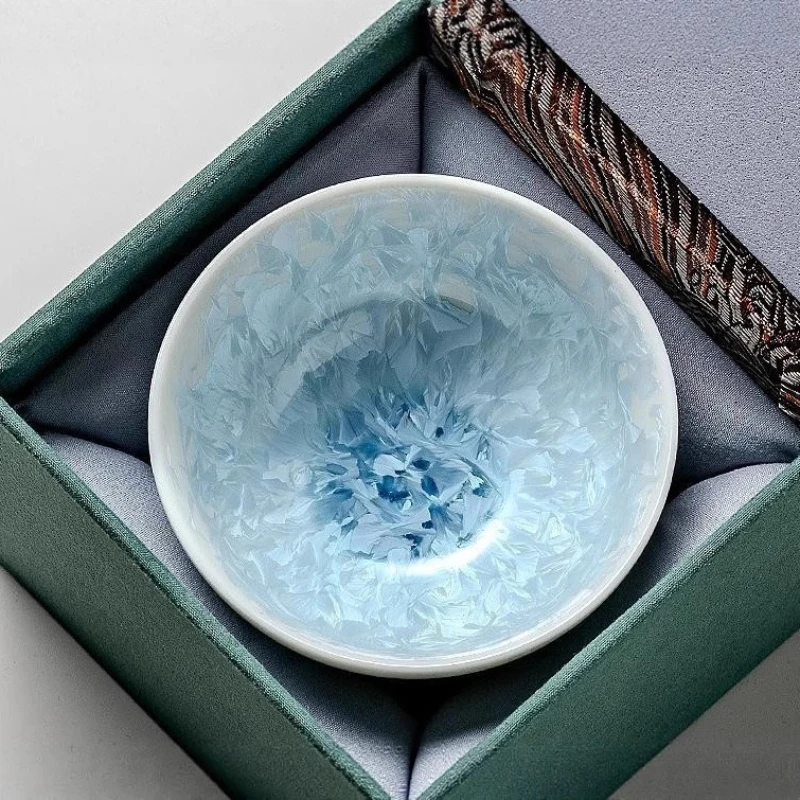LH 120ML kiln-changed crystalline ceramic master cup, large-capacity gift Pu'er Kung Fu teacup