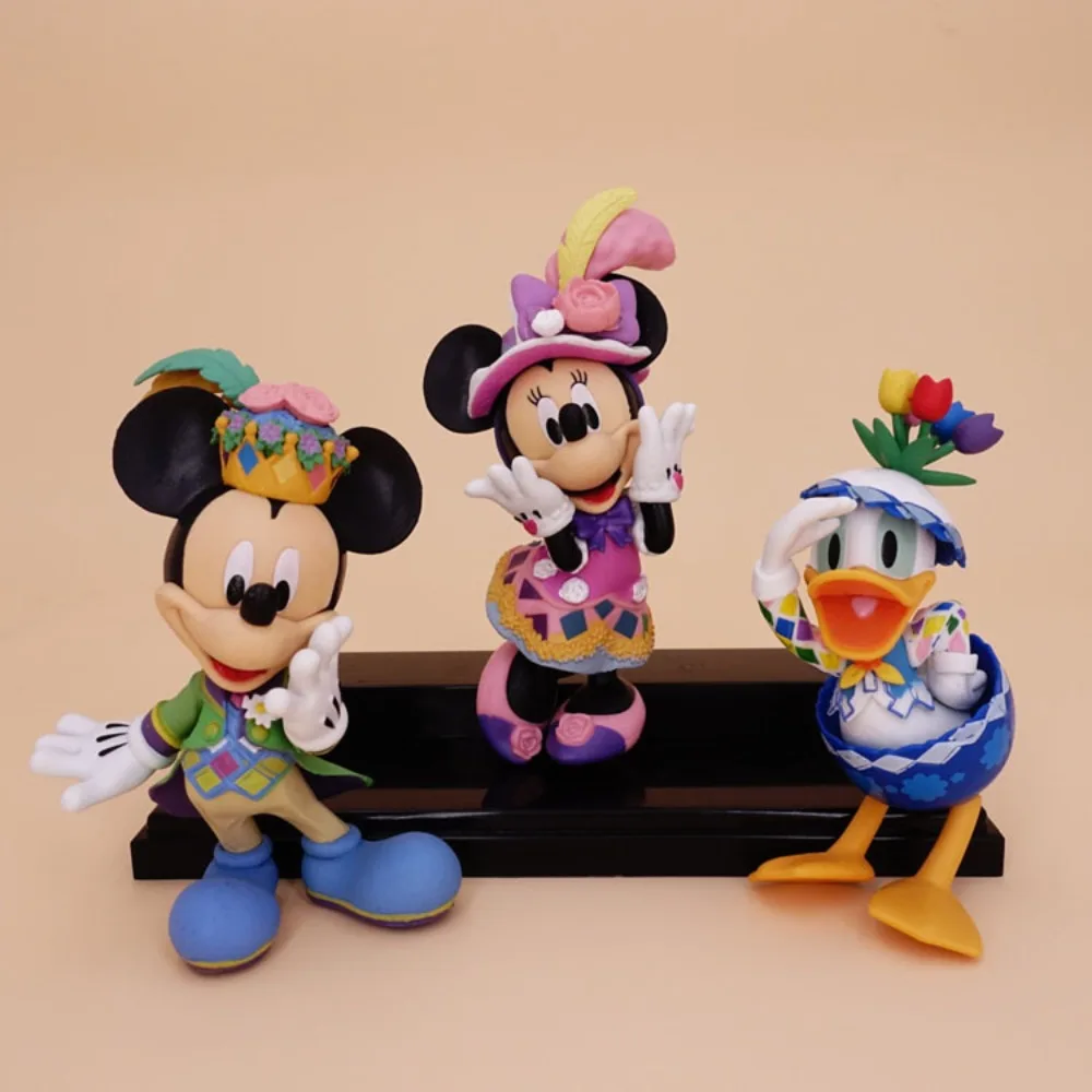 Mickey Mouse Clubhouse Minnie Donald Duck Cute Cartoon Figurine Model Easter Wedding Cake Baking Cream Glue Decoration Ornament