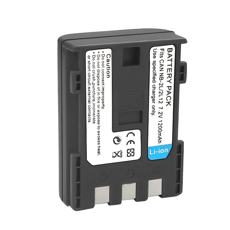New 7.2V 1200mah Camera Battery NB-2L NB-2LH NB 2L 2LH for Canon DC310 320 DC410 420 EOS 400D S80 S70 S50 S60 350D G7 G9 Z1 HV20