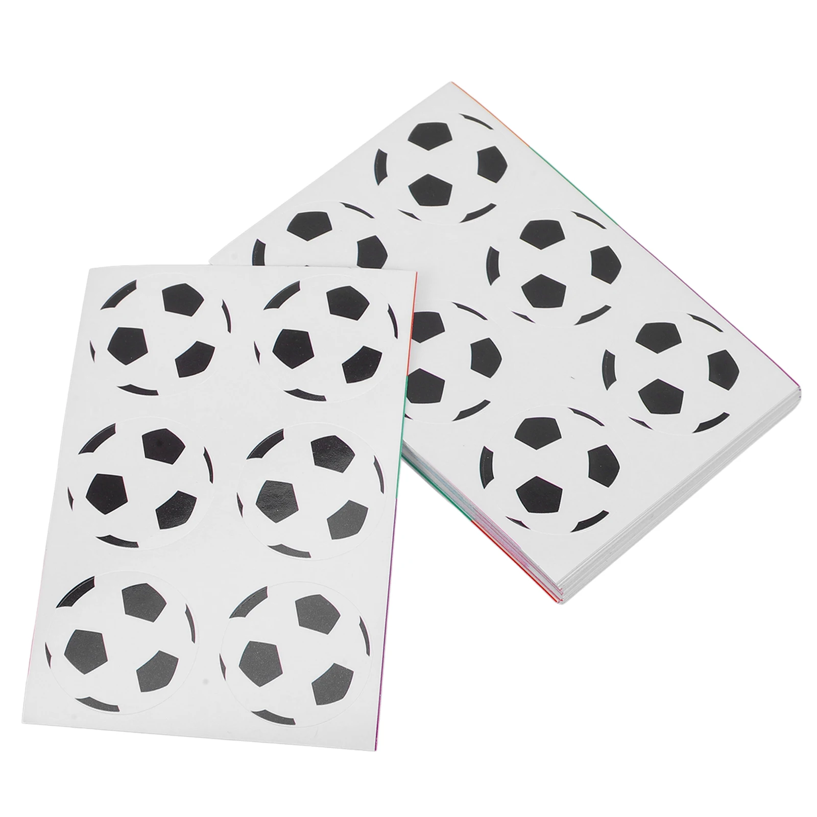 

300 PCS Football Stickers Portable Soccer Decal Round Decals Adhesive Toddler Scrapbook Supplies Removable