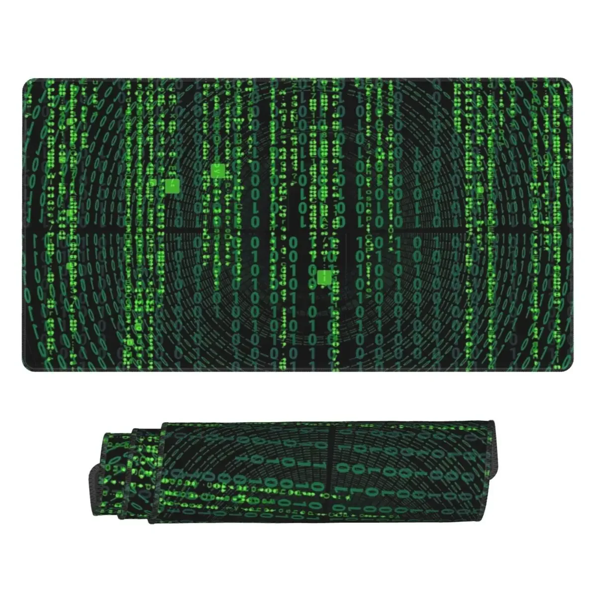 Large Mouse Pad Matrix Original Green Design Gamer PC Laptop Mats Keyboard Carpet Computer Gaming Office Accessories Desk Mat
