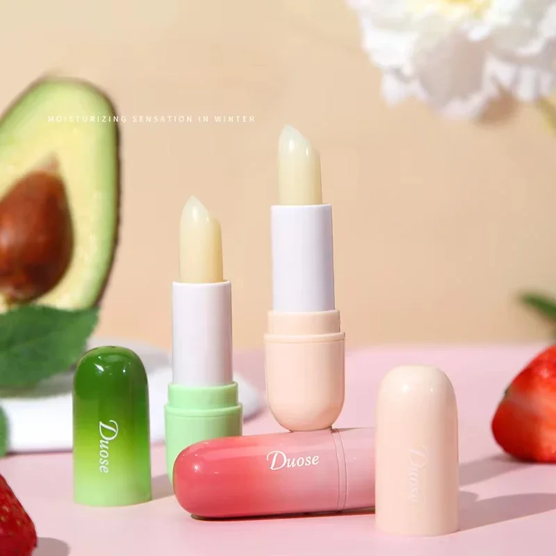 3 Colors Jelly Blush Stick Lip Balm Eyeshadow Fruit Lip Oil Transparent Fullness Lips Soft Tube Makeup Applicator Beauty Care