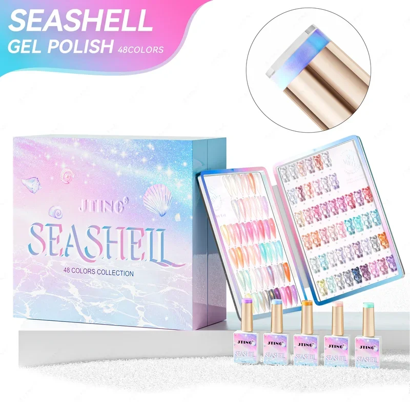 Jting elegent unique 48colors seashellset boxcolor book Dream summer colors gel nail polish