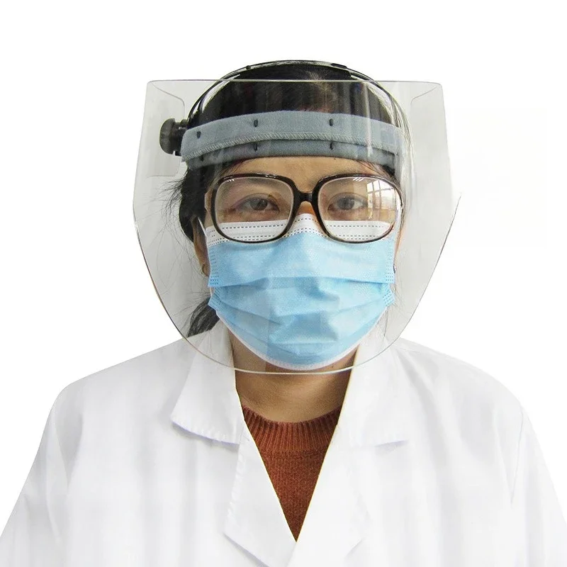 Lead mask anti-X-ray head and face high definition transparent protective screen for DSA intervention CT ionizing radiation