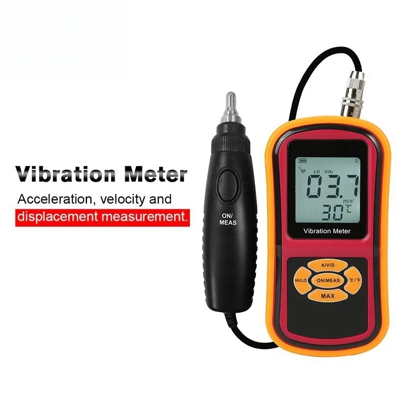 Digital Split Type Vibration Meter for Mechanical Equipment Multi Probe Vibration Measurement Analyzer Portable Sensor Testing