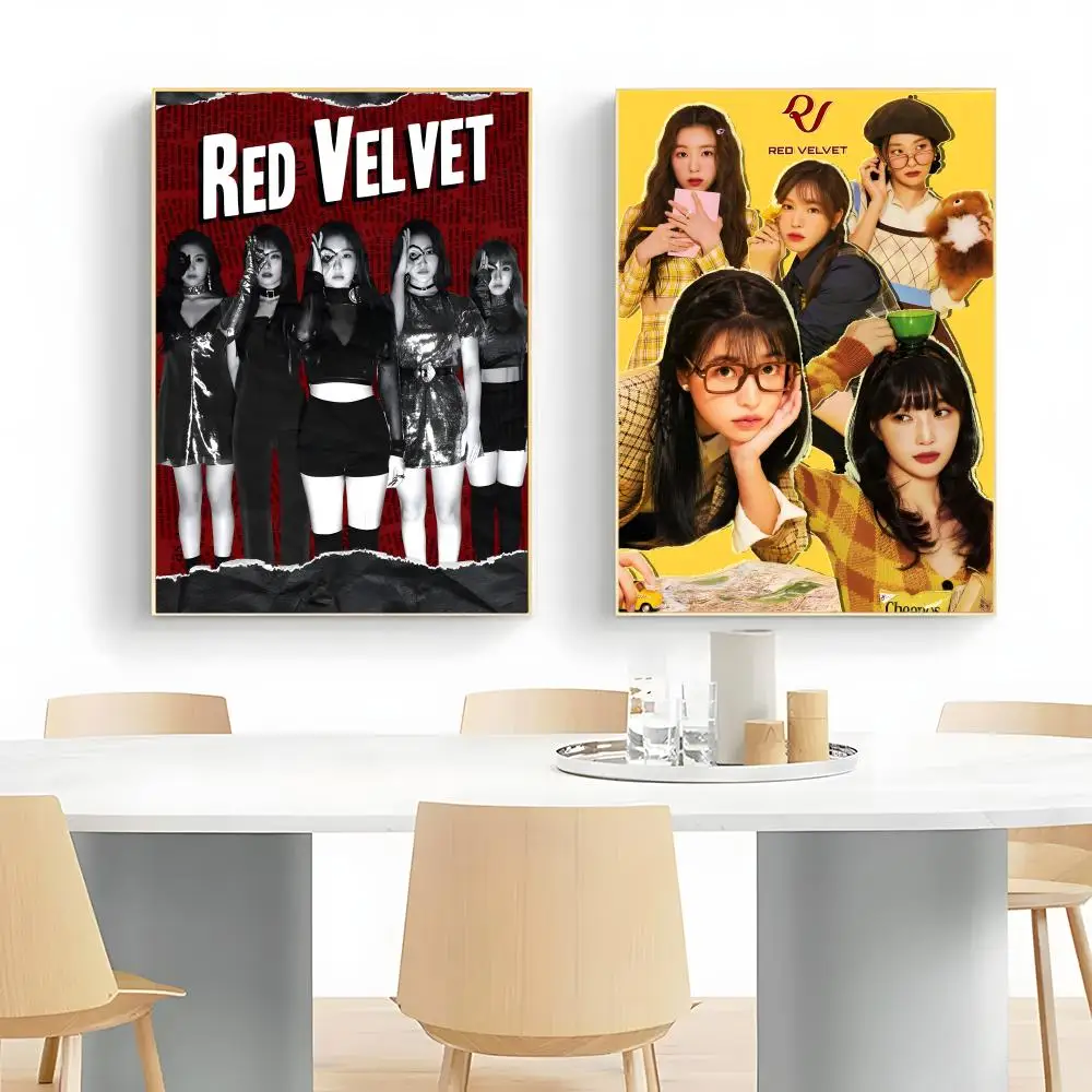 r-Red Velvet Poster Wall Art Print Decorative Mural Home Decor Gift Unframed