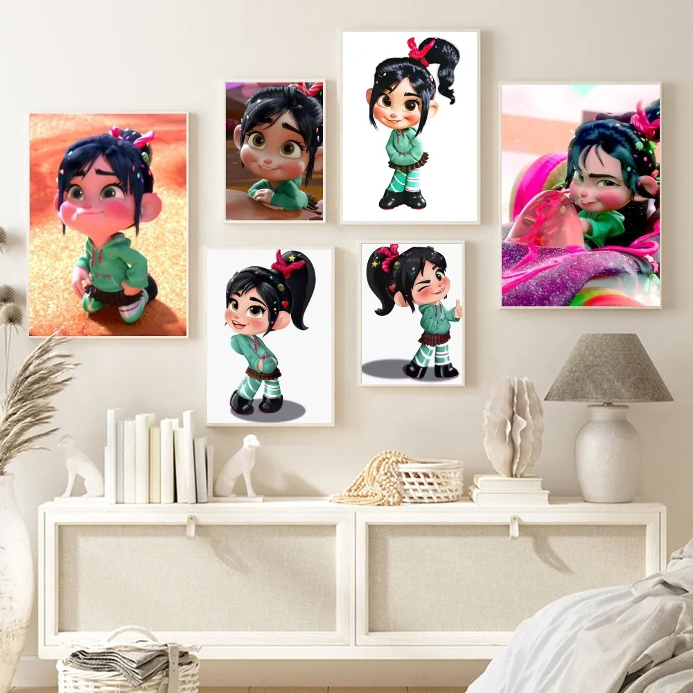 1pc Vanellope Van Schwitz Poster Self-adhesive Art Poster Waterproof Paper Sticker Coffee House Bar Room Wall Decor