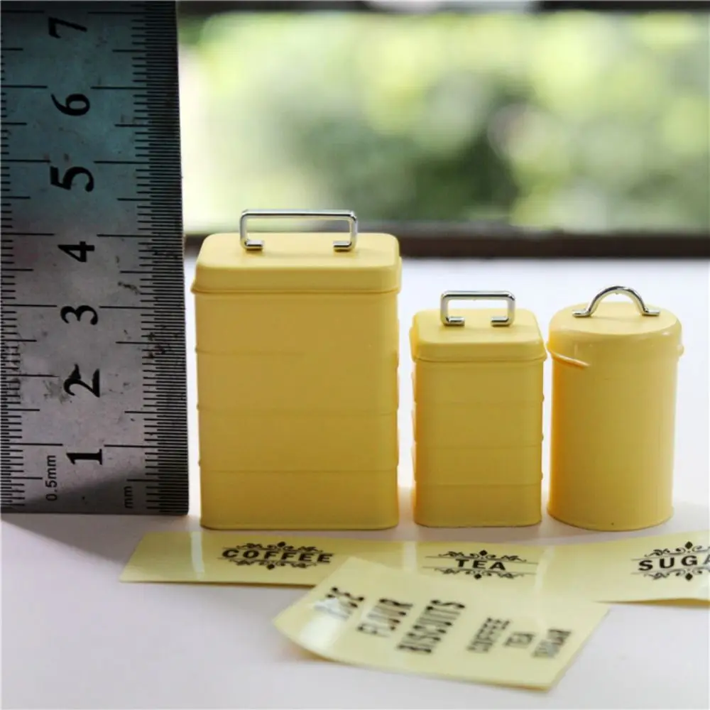 1/6 Scale Dollhouse Bread Bin Multicolor Food Toy Miniature Baking Storage Tank Kitchen Scene Model Plastic Simulation Lunch-box