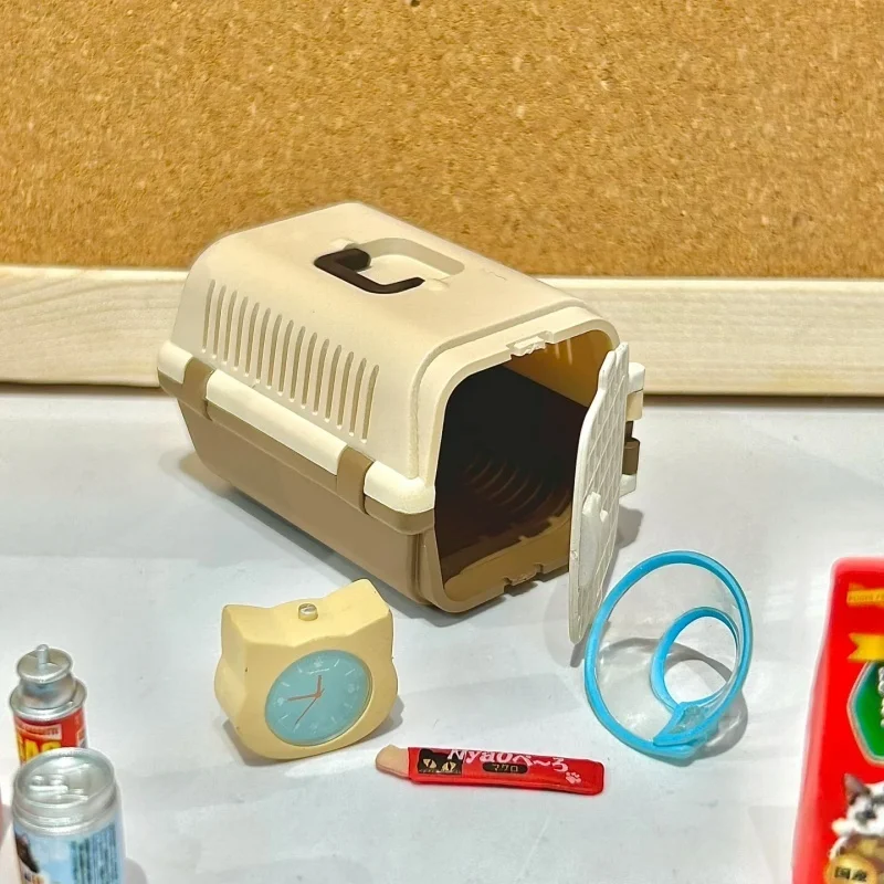 Re-ment Capsule Toys Mi vida diaria con gatos Caja ciega Rement Ambiente vivo Emulación Modelo en miniatura