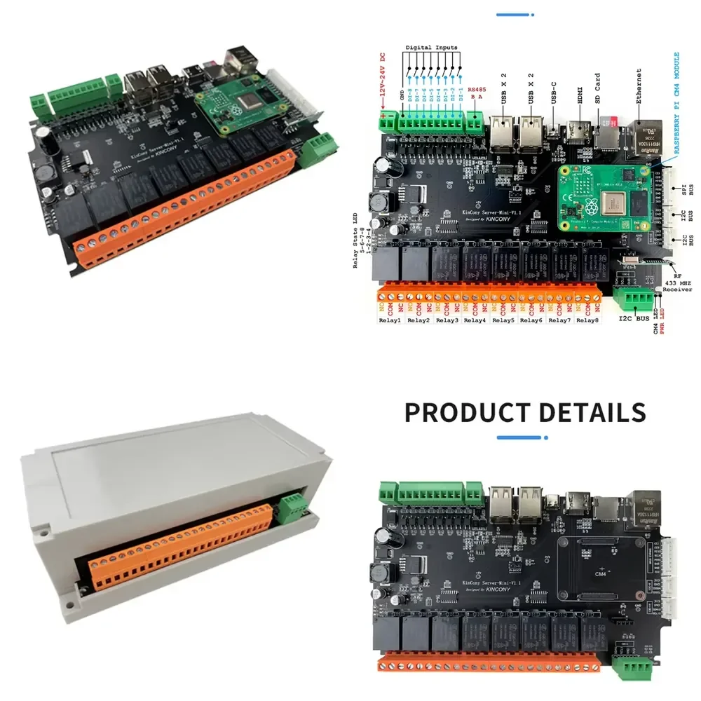 KinCony Raspberry Pi - Server Mini Home Automation Local Server