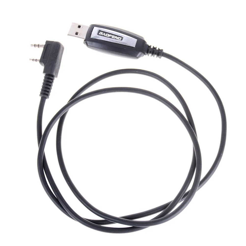 New#1Set USB 2Pin Programing Cable With Software CD For UV-5R BF-888S Radios