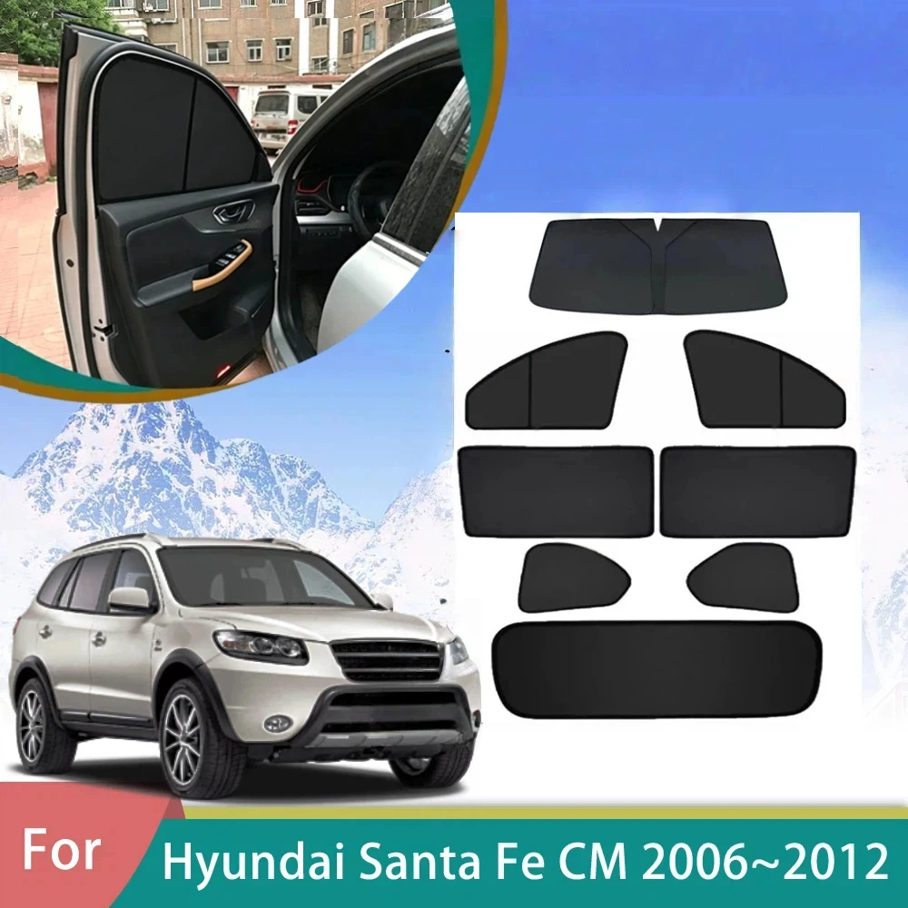 For Hyundai Santa Fe Inokom 2006 2007 2008 2009 2010 2011 2012 Window Curtains Sunshade Shading Privacy Shading Visor