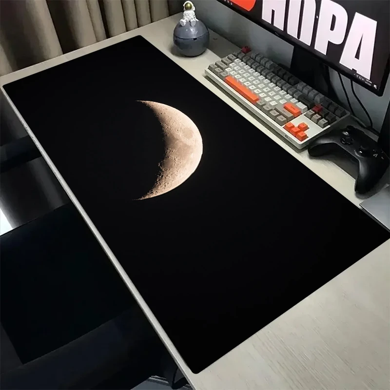 35/5000 Moon Mouse Pad Gamers Gaming Keyboard pad PC Accessories Night Black Celestial XL Large office home doily carpet