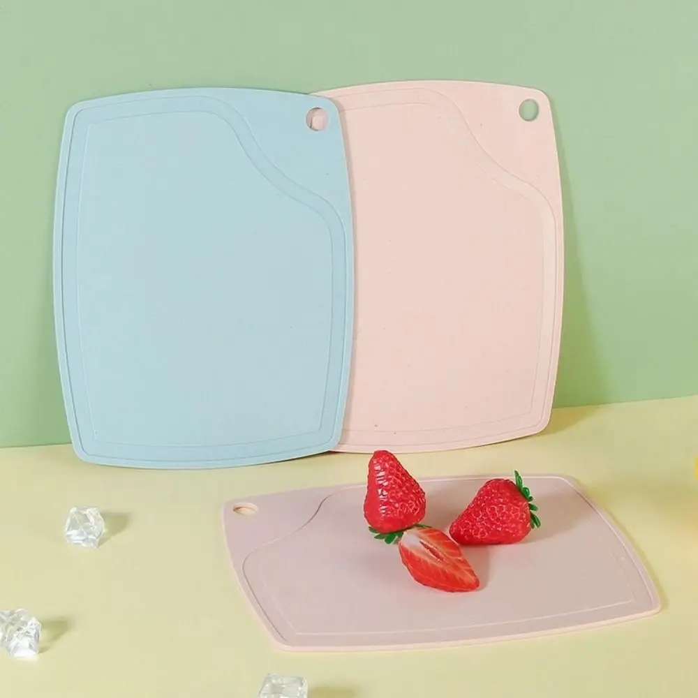 with Convenient Hanger Cutting Board Anti-mold Barley Plastic Fruit Chopping Board Anti-overflow Design Thickened