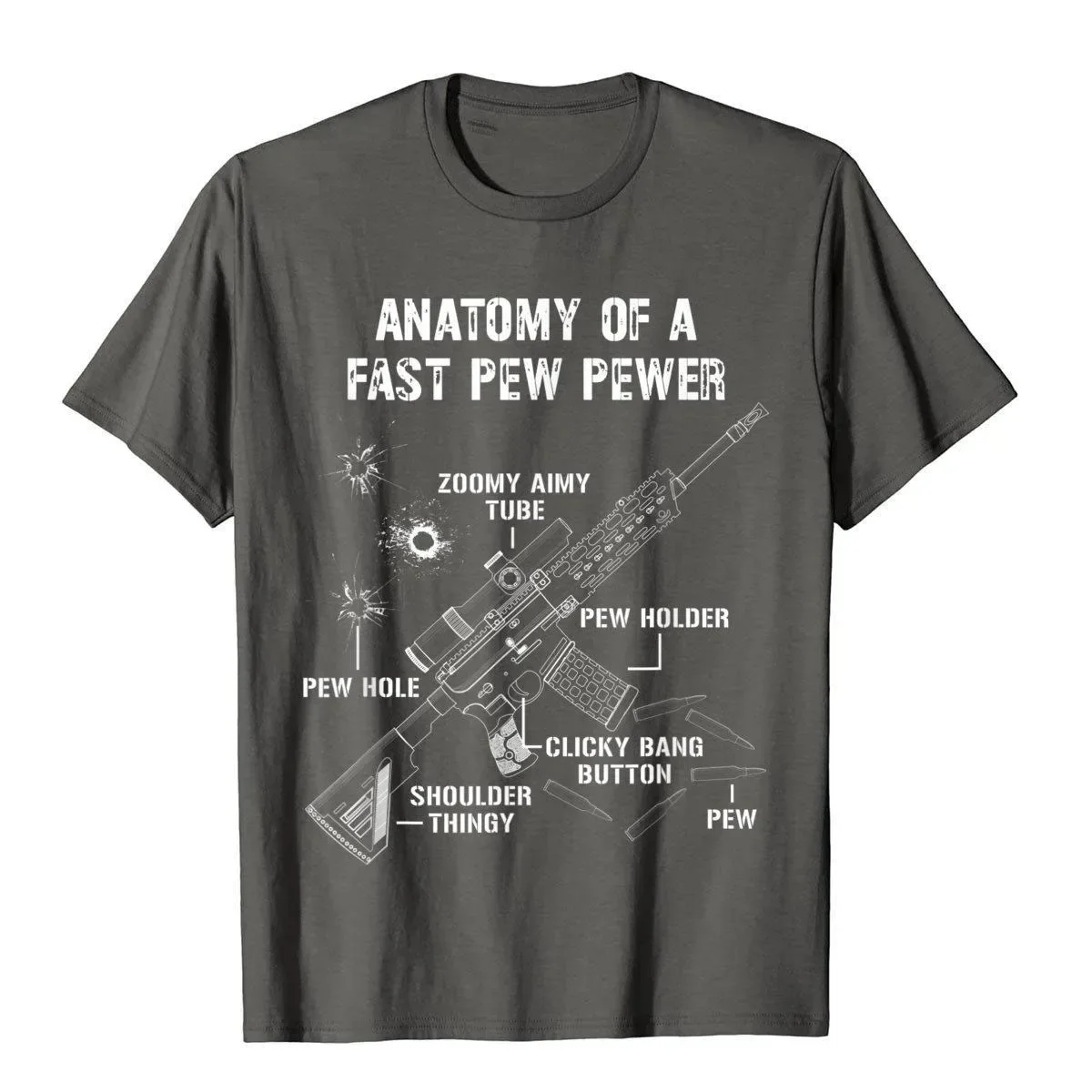 Pewer 2A Supporter Funny Gun Meme T-Shirt 3D Printed T Shirts Tees for Men Cotton Harajuku Streetwear Harajuku