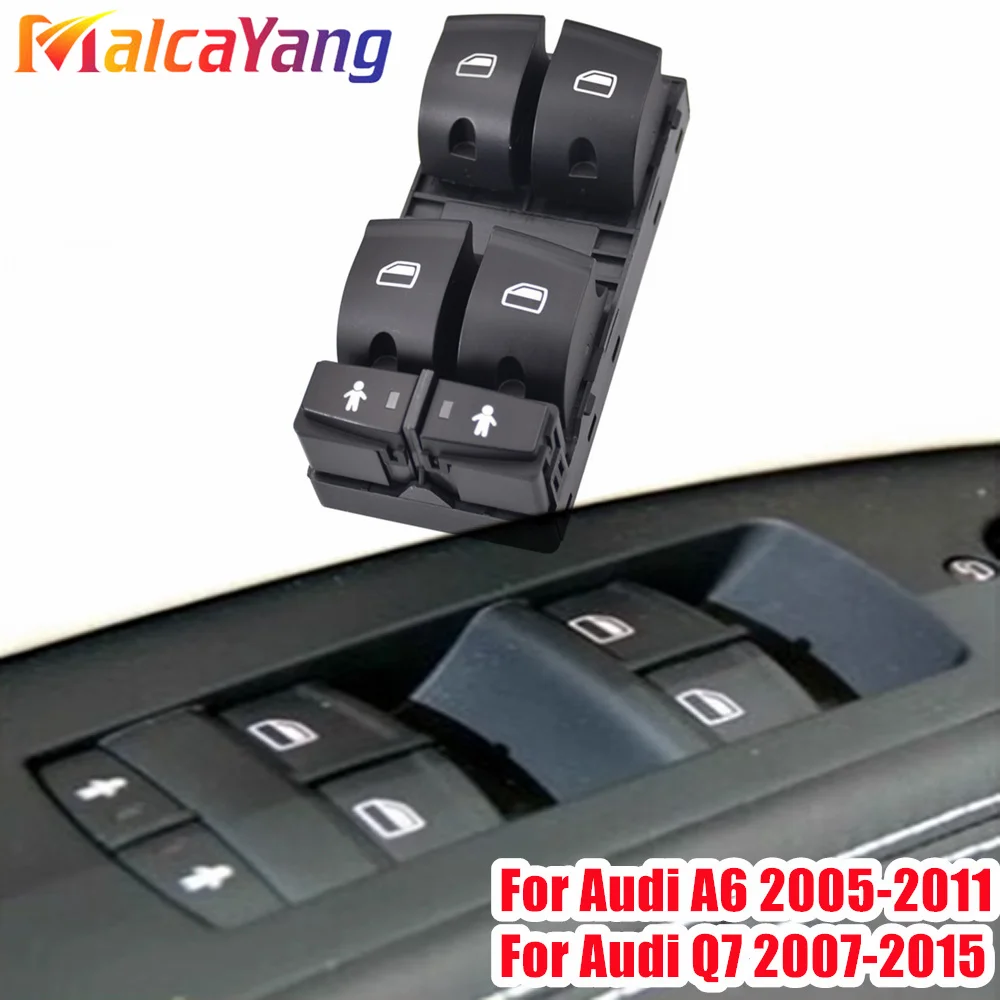 

For Audi Q7 2007-2015 A6 2005-2011 Electric Power Window Control Switch Glass Lifter Regulator Button 4F0959851G Car Accessories