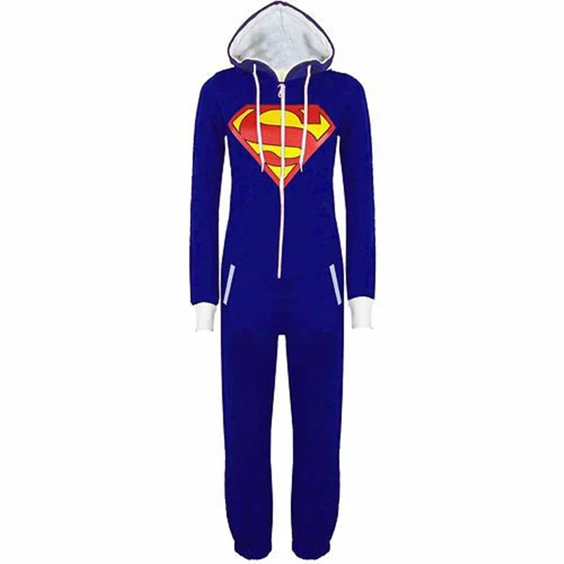 Adult Pajama Set Halloween Party Cosplay Costumes Superhero Unisex Onesie Men Women Bat Hoodie One Piece Sleepsuit Sleepwear