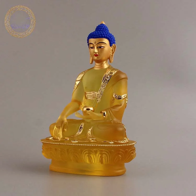 Southeast Asia faith home Store SAFE GOOD LUCK Talisman Amitabha Sakyamuni Medicine Tathagata Buddha FENG SHUI Sculpture statue