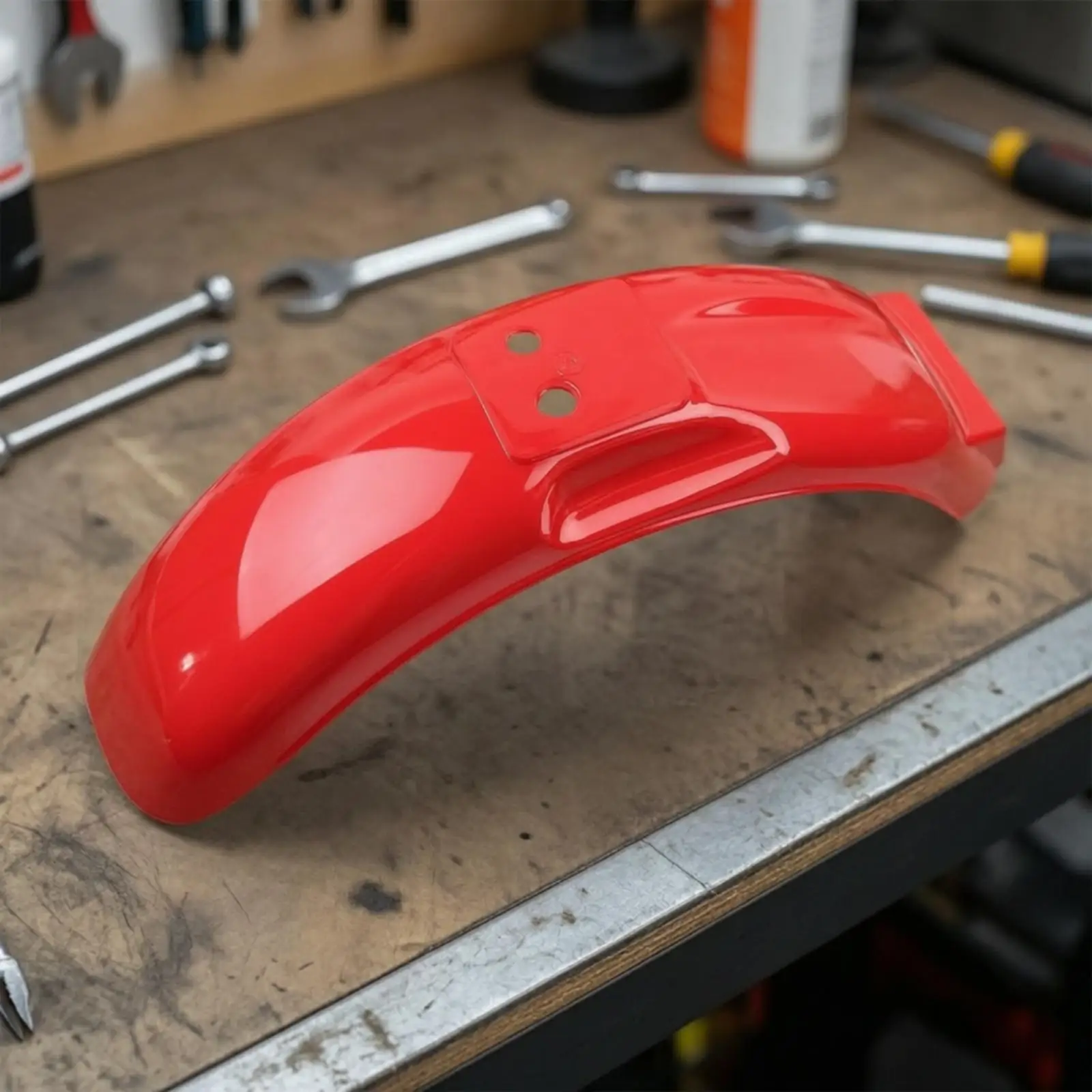 Glossy Red Rear Mudguard for 50cc Mini Bike Motorcycle Classic Restoration Custom Build Upgrade