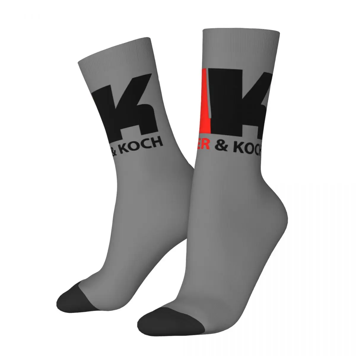 

Funny Crazy Sock for Men Stylish Hip Hop Harajuku Heckler Koch HK Happy Quality Pattern Printed Boys Crew compression Sock
